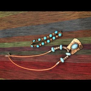 🦋Teal & metal jewelry🦋